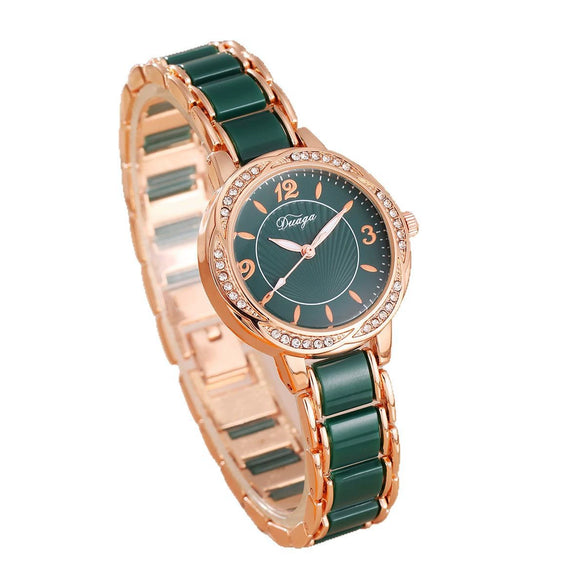 Women Quartz Watch Casual Lace Round Alloy Jewelry