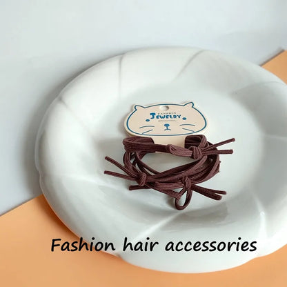 Women'S Basic Modern Style Classic Style Solid Color Cloth Elastic String Hair Tie