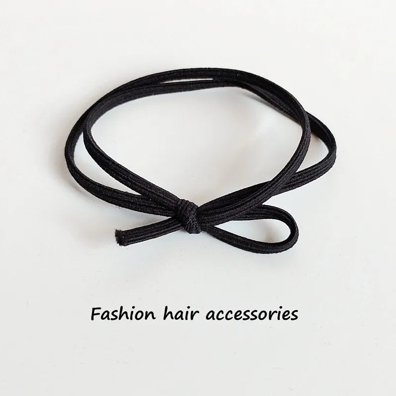 Women'S Basic Modern Style Classic Style Solid Color Cloth Elastic String Hair Tie