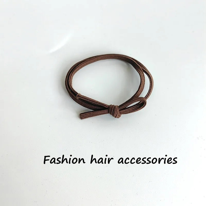 Women'S Basic Modern Style Classic Style Solid Color Cloth Elastic String Hair Tie