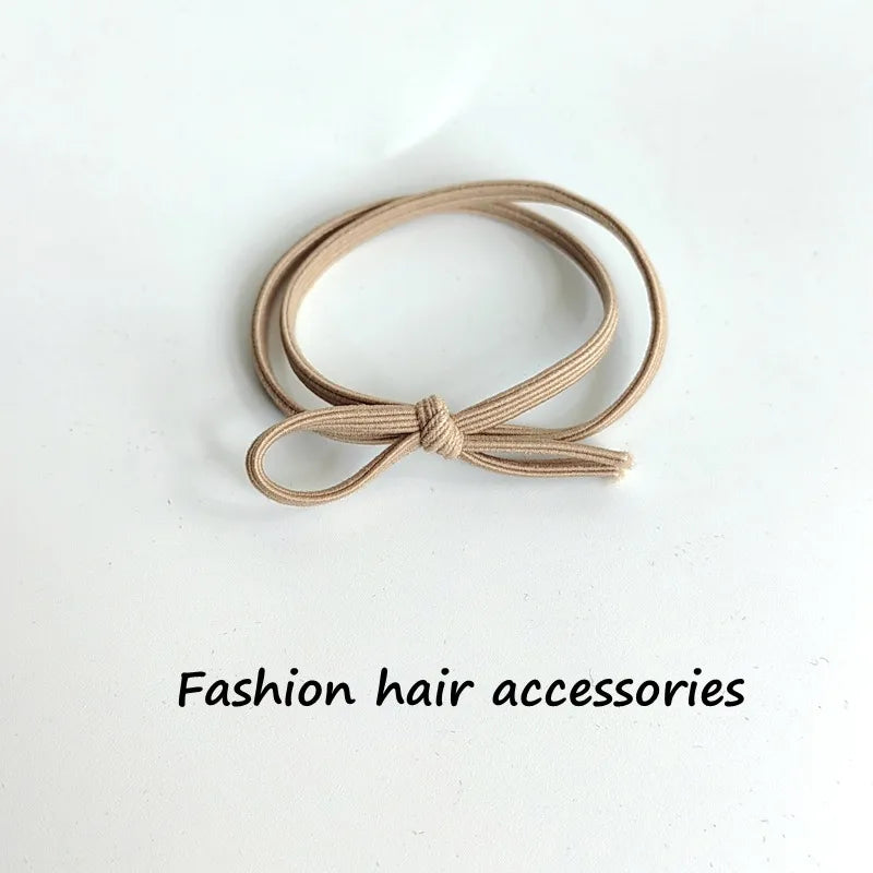 Women'S Basic Modern Style Classic Style Solid Color Cloth Elastic String Hair Tie