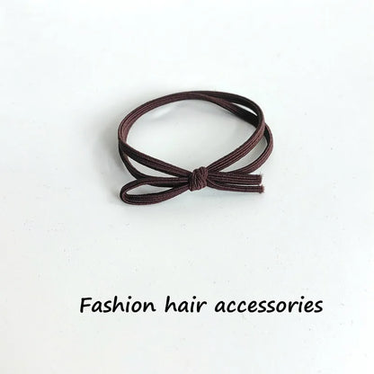 Women'S Basic Modern Style Classic Style Solid Color Cloth Elastic String Hair Tie