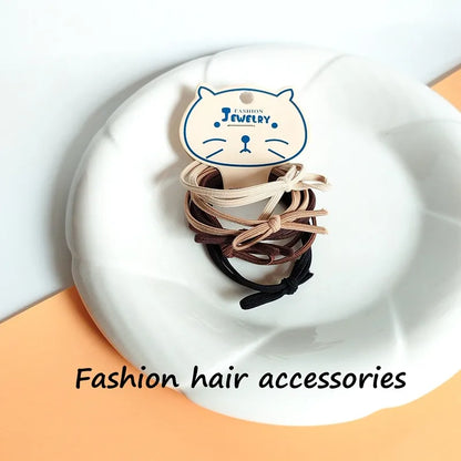 Women'S Basic Modern Style Classic Style Solid Color Cloth Elastic String Hair Tie