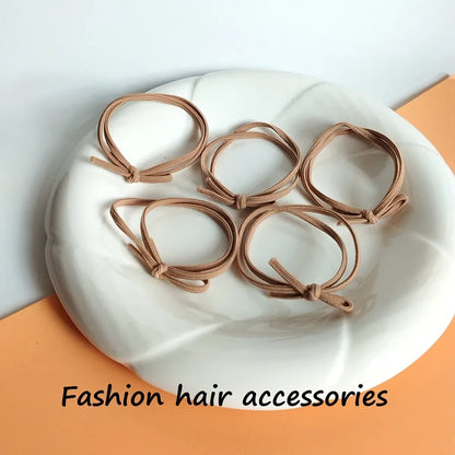 Women'S Basic Modern Style Classic Style Solid Color Cloth Elastic String Hair Tie