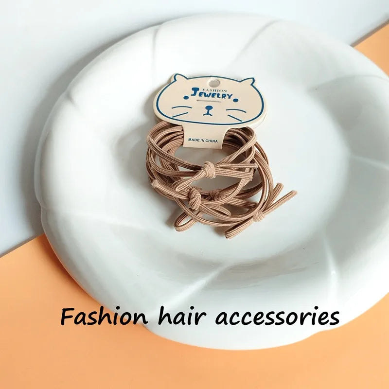 Women'S Basic Modern Style Classic Style Solid Color Cloth Elastic String Hair Tie