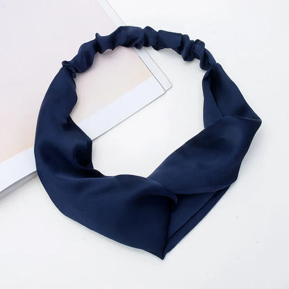 Women'S Basic Simple Style Solid Color Cloth Hair Band