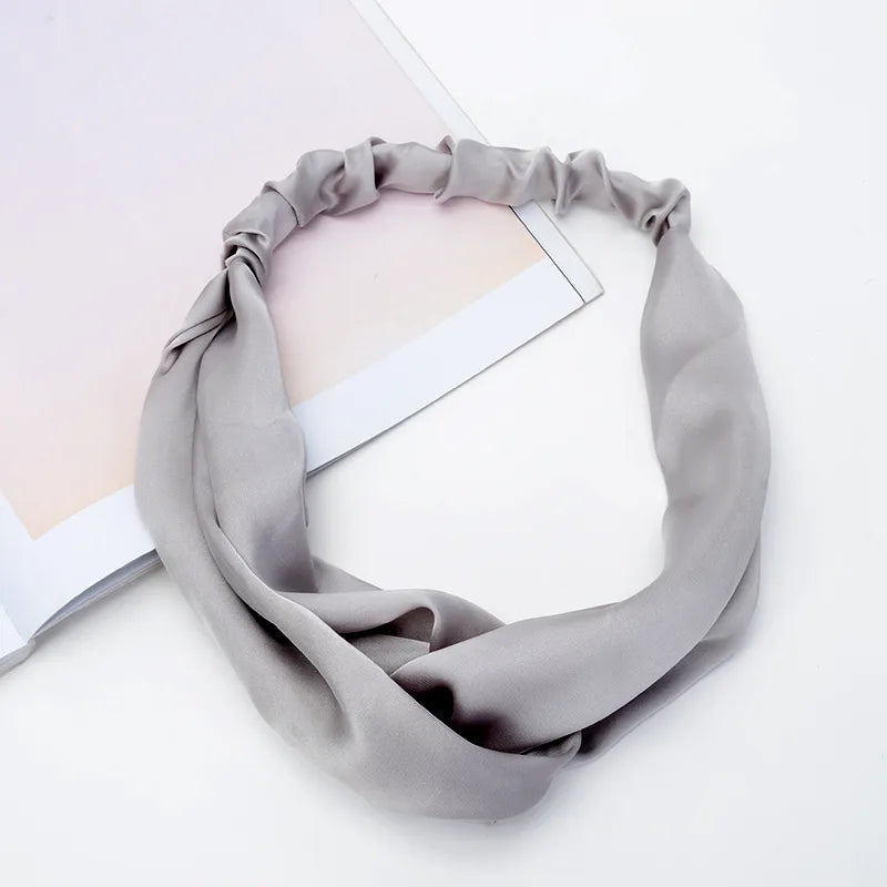 Women'S Basic Simple Style Solid Color Cloth Hair Band