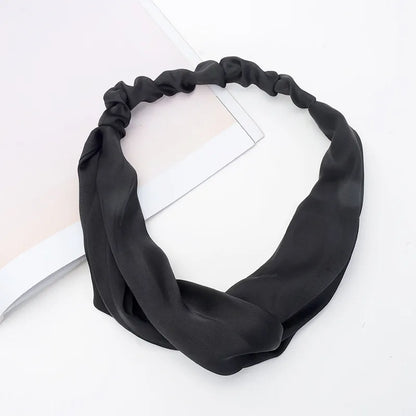 Women'S Basic Simple Style Solid Color Cloth Hair Band