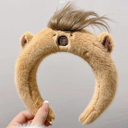 Women'S Cartoon Style Animal Plush Hair Band