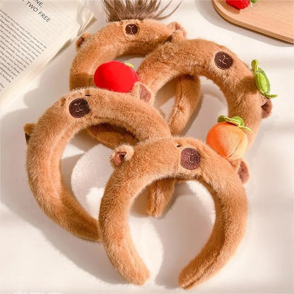 Women'S Cartoon Style Animal Plush Hair Band