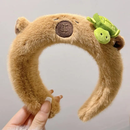 Women'S Cartoon Style Animal Plush Hair Band