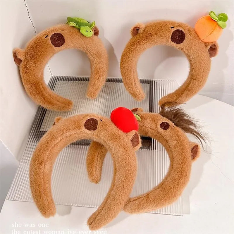 Women'S Cartoon Style Animal Plush Hair Band