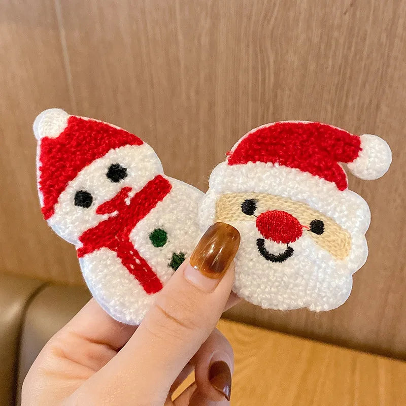 Women'S Cartoon Style Color Block Cloth Hair Clip