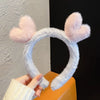 Women'S Cartoon Style Cute Bear Flower Antlers Plush Handmade Hair Band
