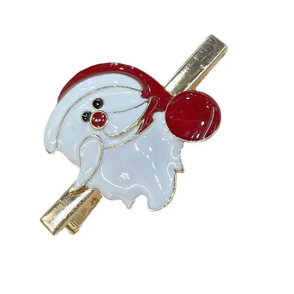 Women'S Cartoon Style Cute Christmas Hat Christmas Tree Santa Claus Metal Hair Clip