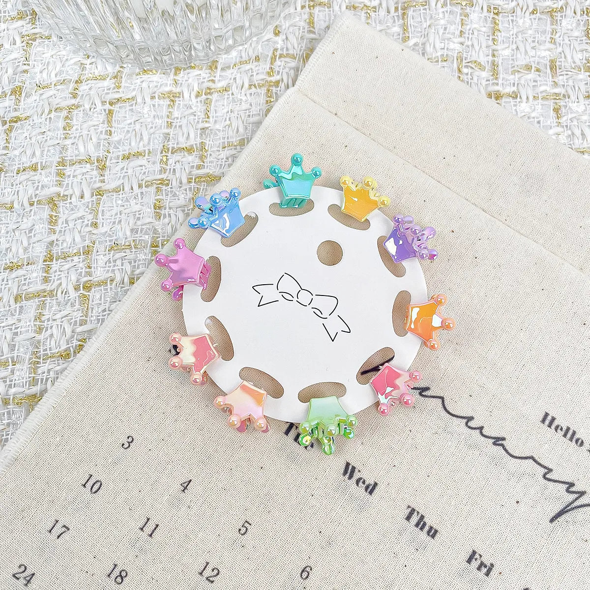 Women'S Cartoon Style Flower Plastic Patchwork Hair Clip