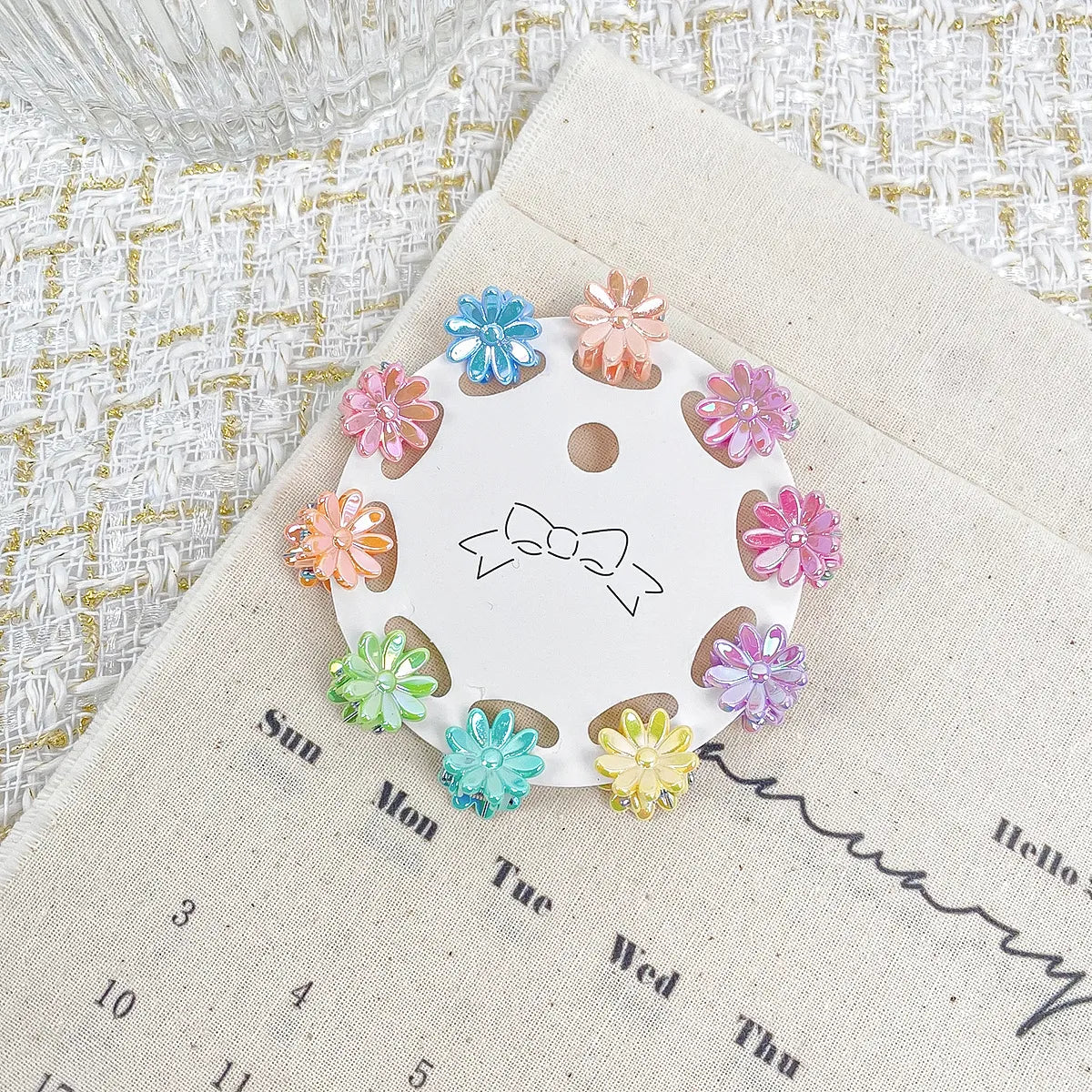 Women'S Cartoon Style Flower Plastic Patchwork Hair Clip