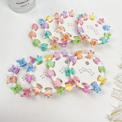 Women'S Cartoon Style Flower Plastic Patchwork Hair Clip