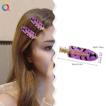 Women'S Cartoon Style Halloween Pattern Plastic Hair Clip