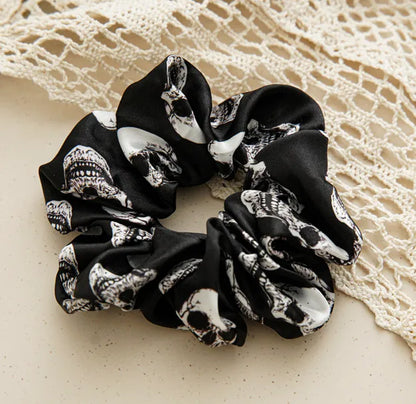 Women'S Cartoon Style Printing Cloth Satin Large Intestine Hair Ring Hair Tie