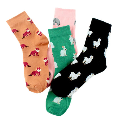 Women'S Casual Cartoon Cotton Jacquard Ankle Socks A Pair