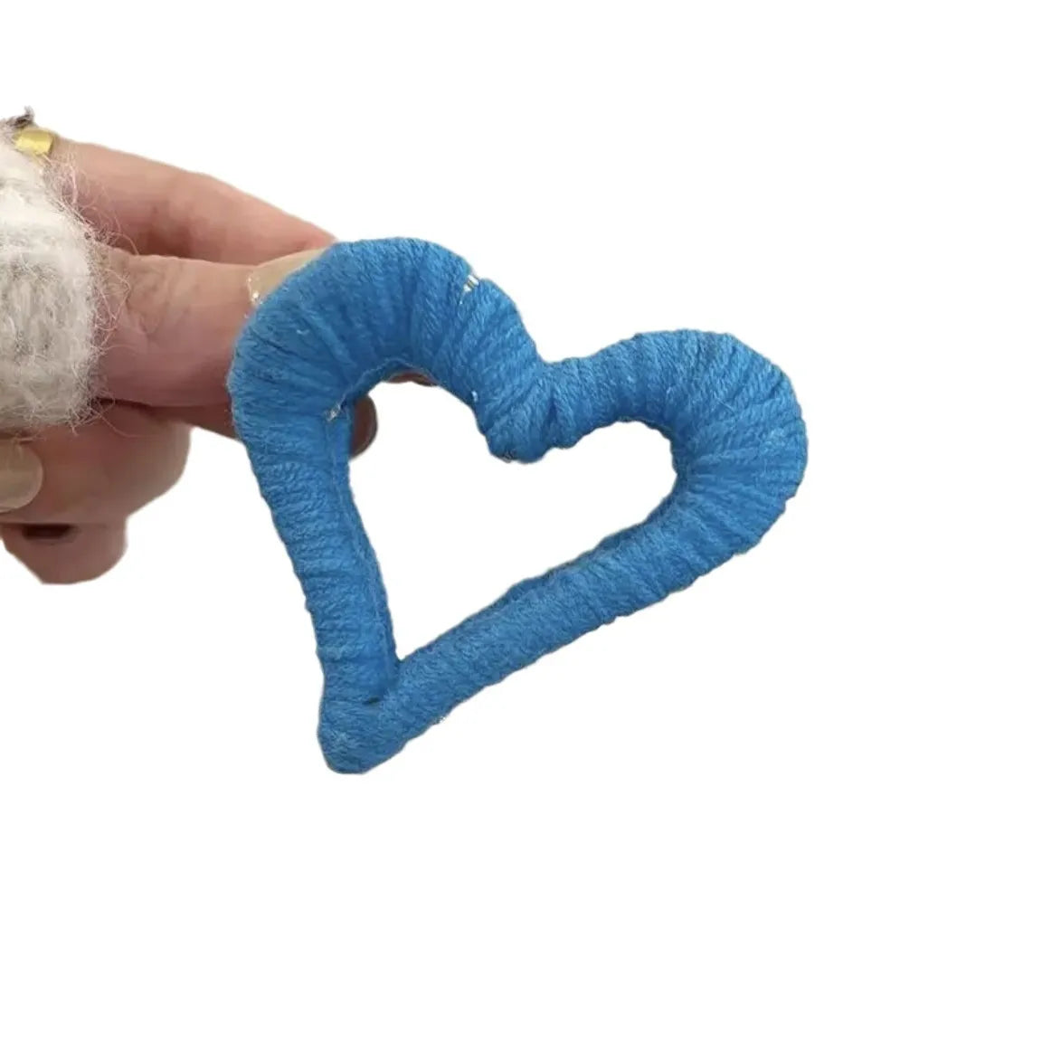 Women'S Casual Cute Heart Shape Yarn Handmade Hair Claws