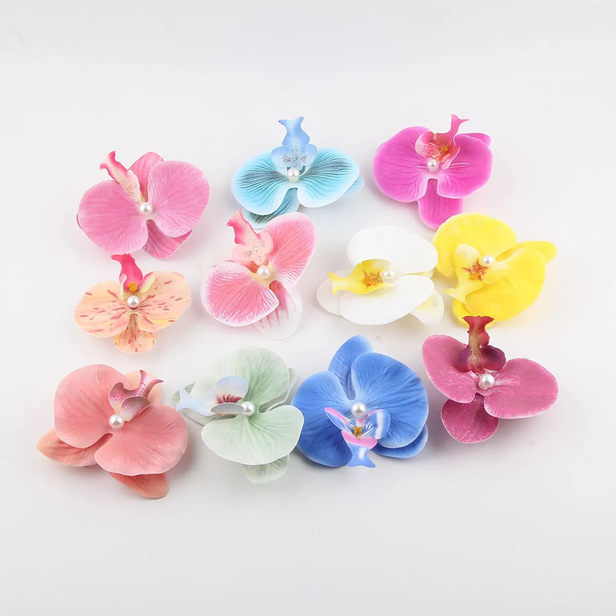 Women'S Casual Cute Solid Color Cloth Metal Hair Clip