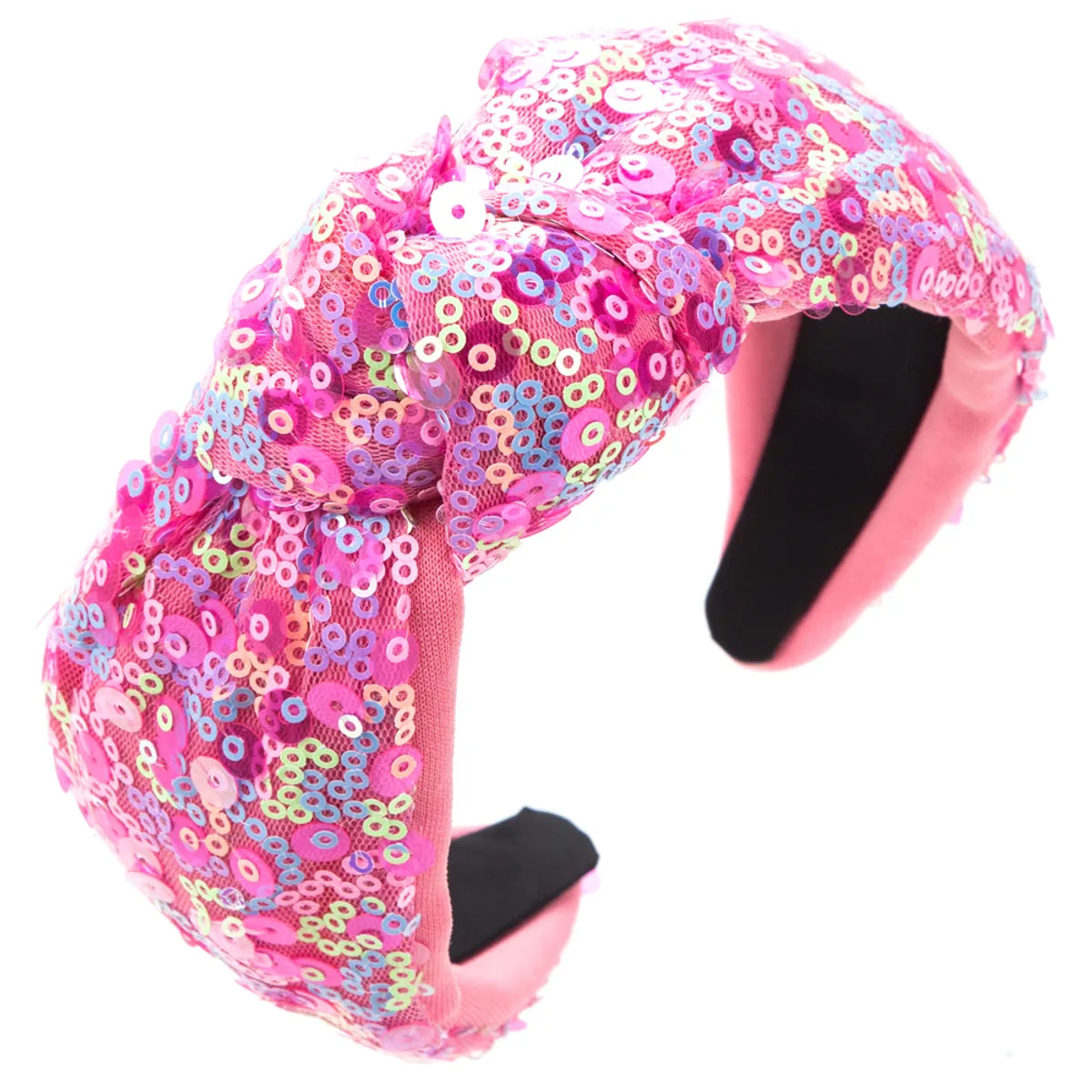 Women'S Casual Cute Sweet Flower Cloth Sequins Appliques Hair Band