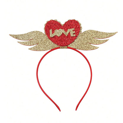 Women'S Casual Cute Vacation Heart Shape Synthetics Metal Party Headpieces