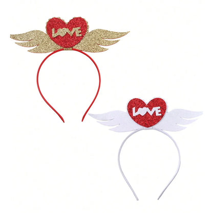 Women'S Casual Cute Vacation Heart Shape Synthetics Metal Party Headpieces