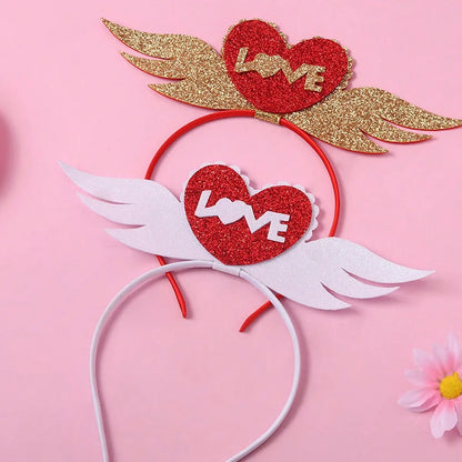 Women'S Casual Cute Vacation Heart Shape Synthetics Metal Party Headpieces