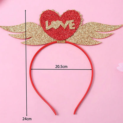 Women'S Casual Cute Vacation Heart Shape Synthetics Metal Party Headpieces