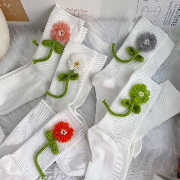 Women'S Casual Flower Cotton Ankle Socks A Pair