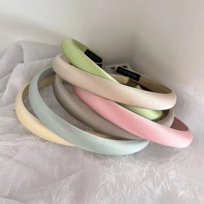 Women'S Casual Simple Style Solid Color Cloth Handmade Hair Band