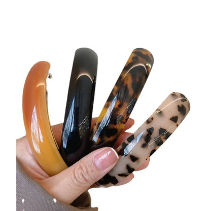 Women'S Casual Simple Style Solid Color Leopard Zinc Alloy Hair Clip