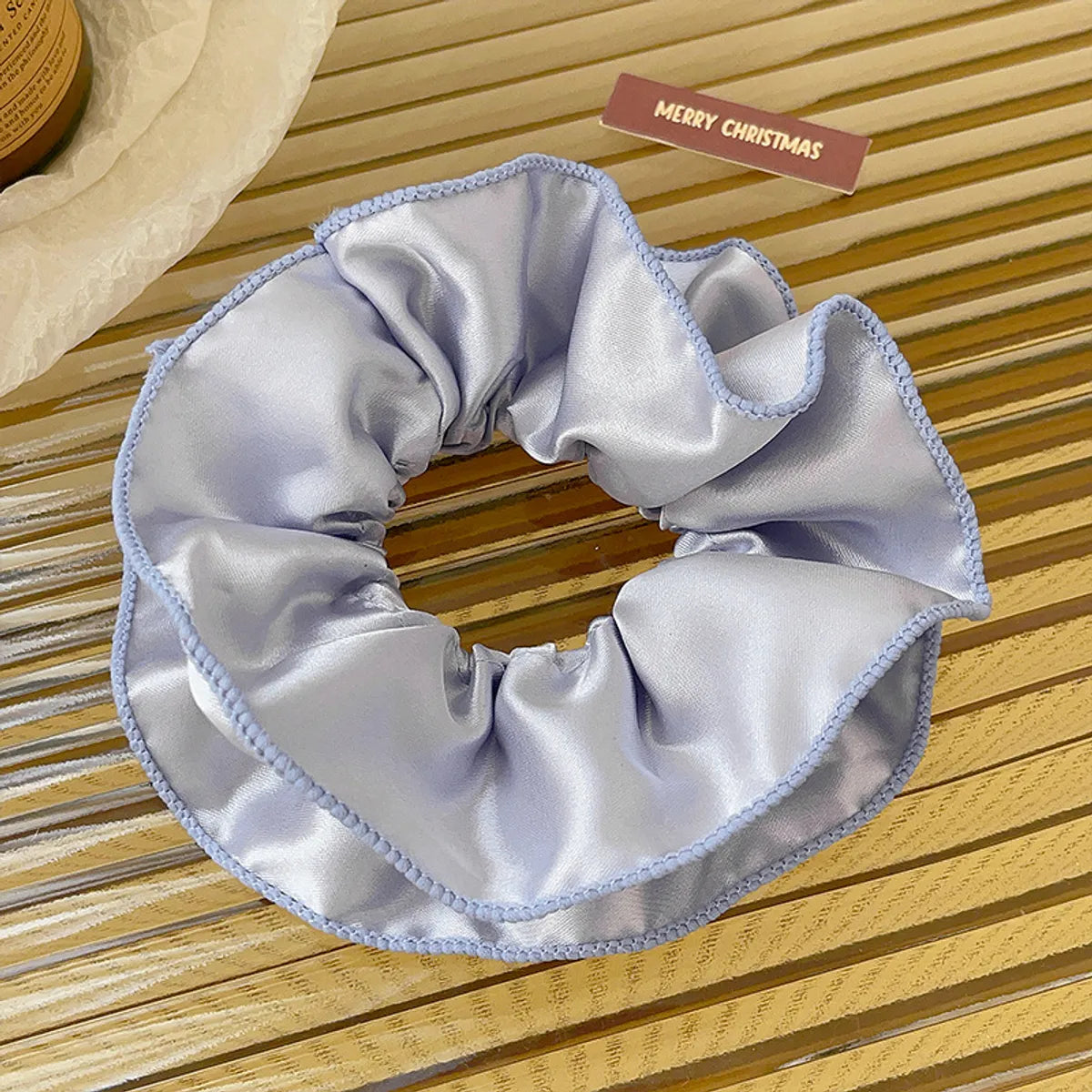 Women'S Casual Simple Style Solid Color Satin Hair Tie