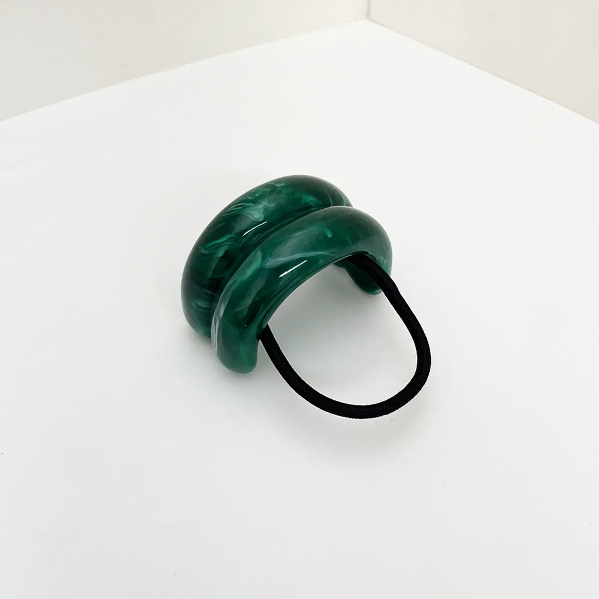 Women'S Casual Simple Style U Shape Elastic Band Resin Hair Tie