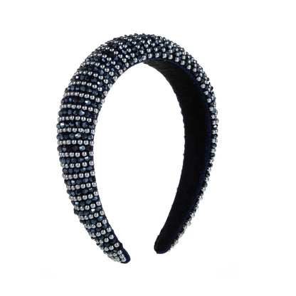 Women'S Casual Vacation Classic Style Color Block Alloy Rhinestone Glass Inlay Rhinestones Hair Band