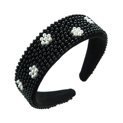 Women'S Casual Vacation Classic Style Color Block Alloy Rhinestone Glass Inlay Rhinestones Hair Band