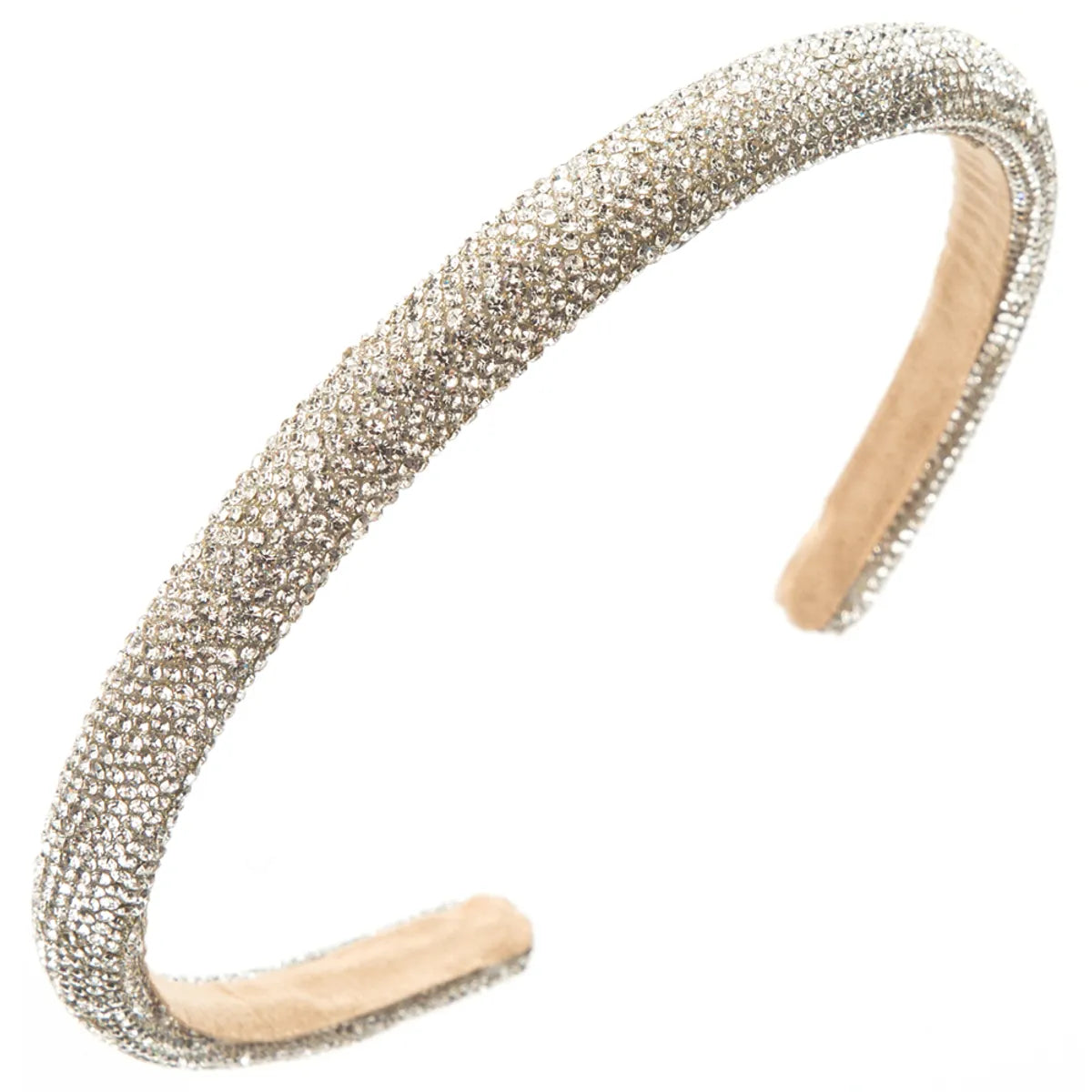 Women'S Casual Vacation Classic Style Geometric Alloy Sponge Inlay Rhinestones Hair Band