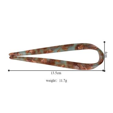 Women'S Casual Vacation Classic Style Marble Acetic Acid Sheets Hairpin