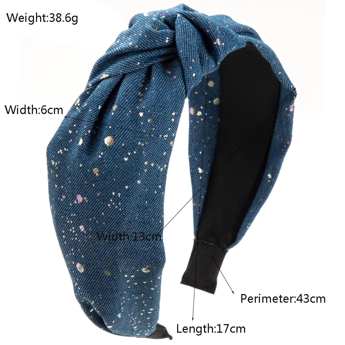 Women'S Casual Vacation Classic Style Solid Color Alloy Cloth Hair Band