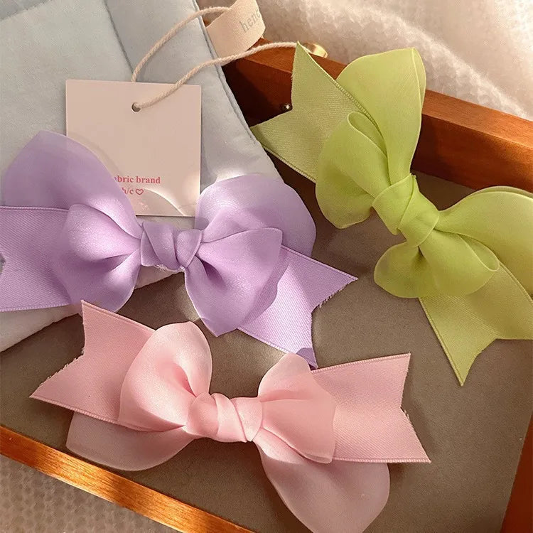 Women'S Cute Bow Knot Gauze Hair Clip