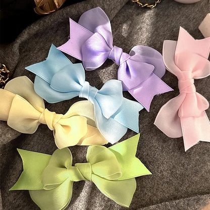 Women'S Cute Bow Knot Gauze Hair Clip