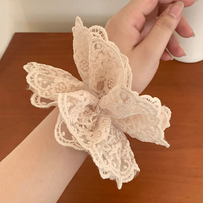 Women'S Cute Bow Knot Lace Lace Hair Tie