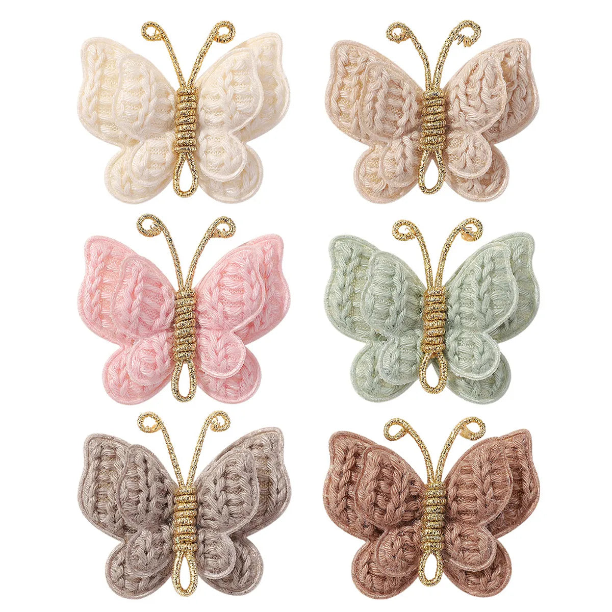 Women'S Cute Butterfly Yarn Hair Clip