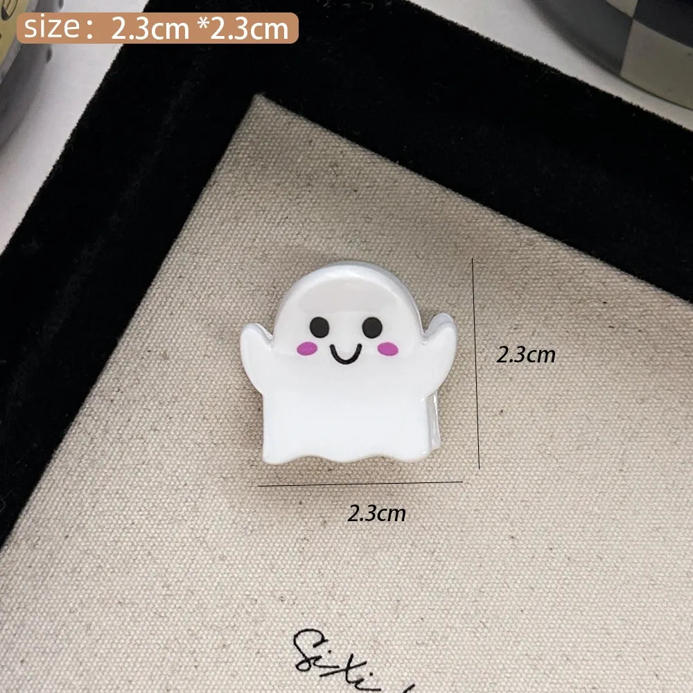 Women'S Cute Cartoon Ghost Arylic Hair Clip