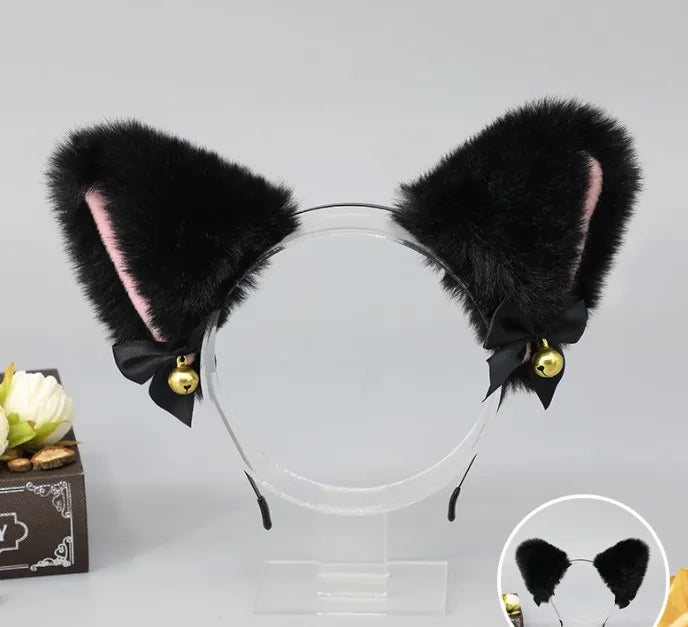 Women'S Cute Cat Ear Plush Hair Band