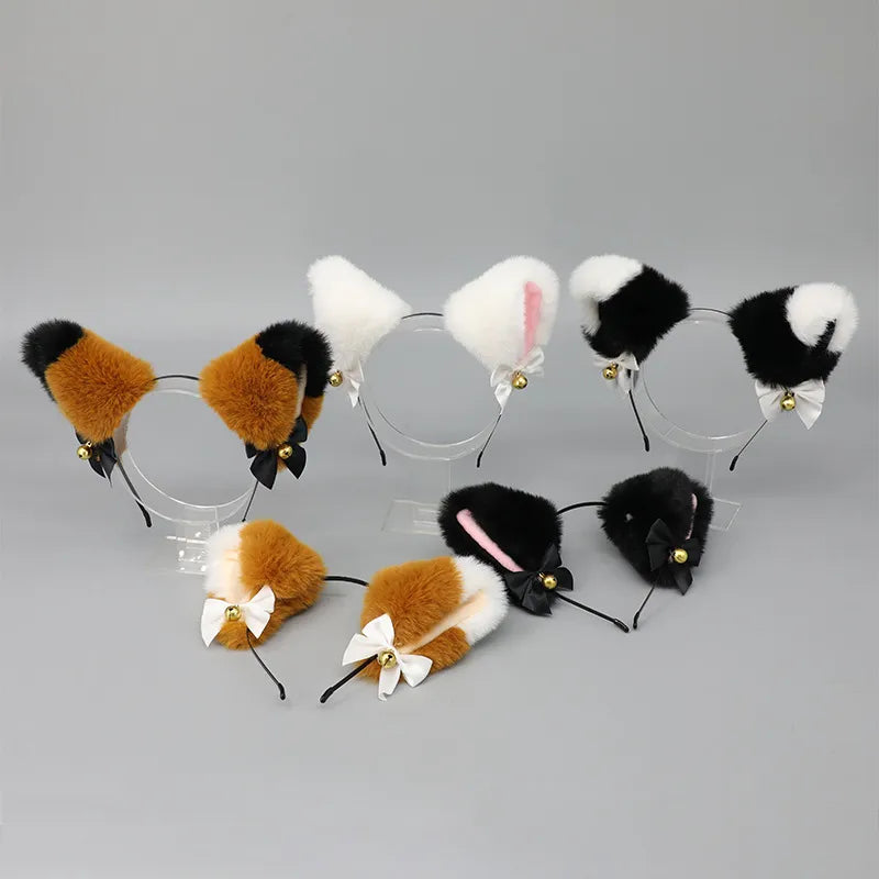 Women'S Cute Cat Ear Plush Hair Band