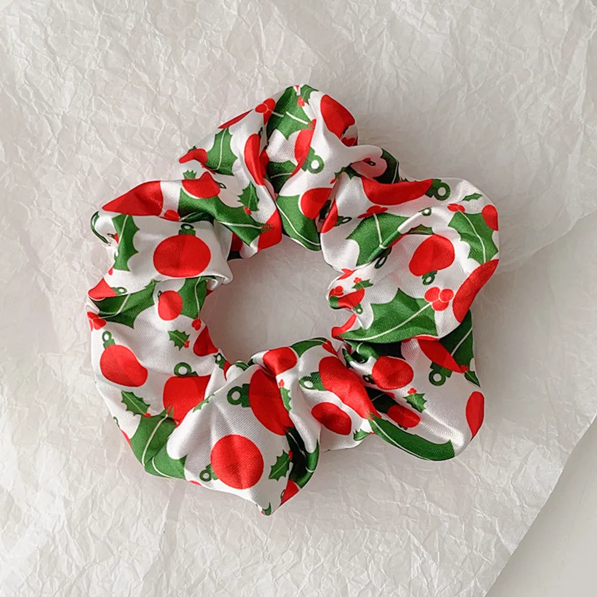 Women'S Cute Christmas Tree Christmas Socks Snowflake Cloth Hair Tie